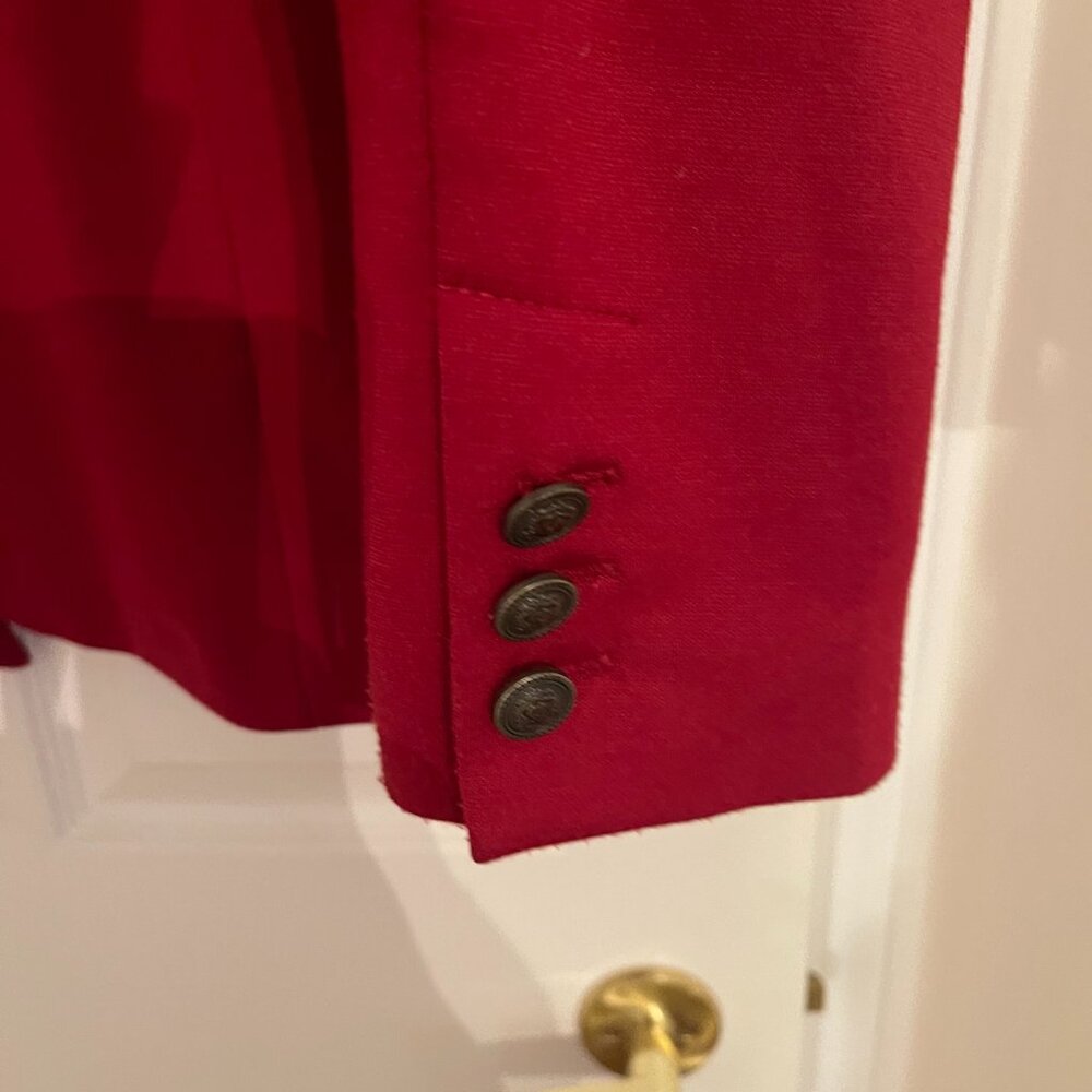 Red Blazer Jacket size L - Picture 3 of 6